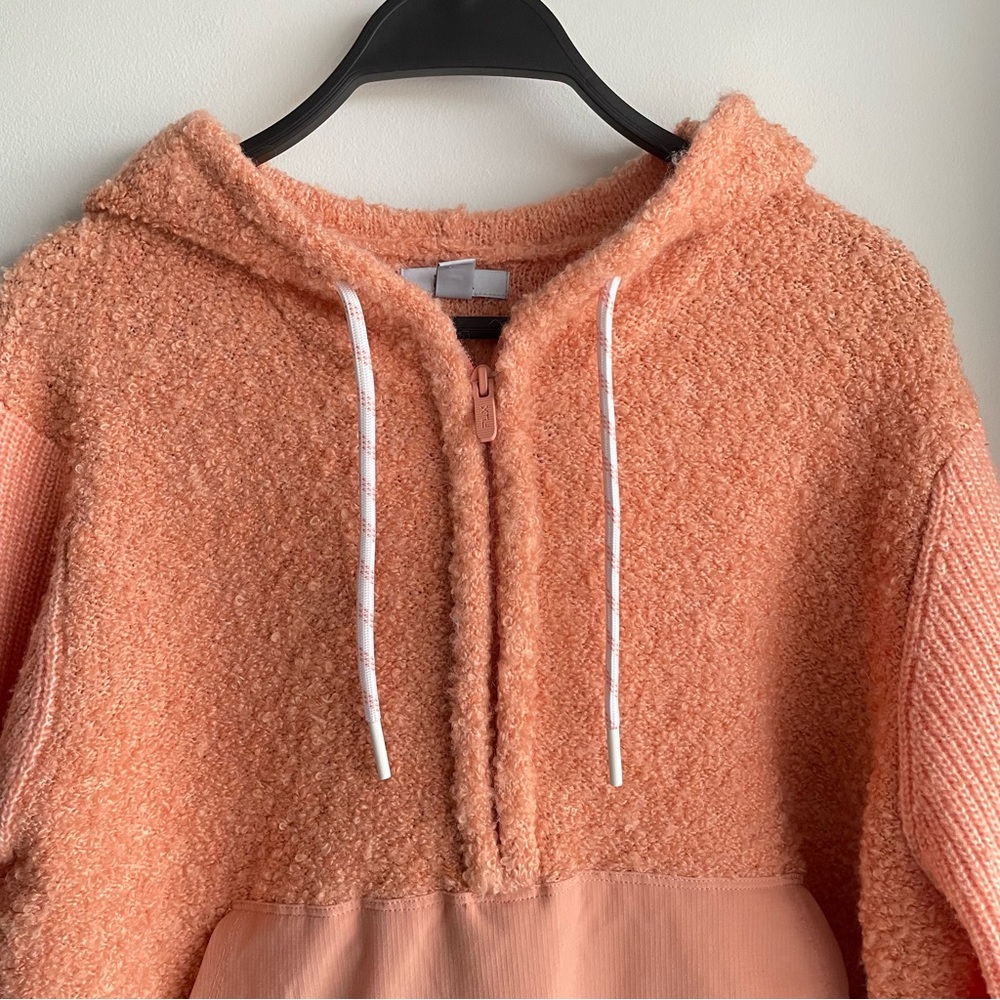FLX Cozy Peach Half Zip Hoodie Pullover - Picture 5 of 10